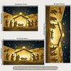 Рождественский вертеп 2D фон, Ночь Рождества Силуэт Рождения Иисуса Фотофон