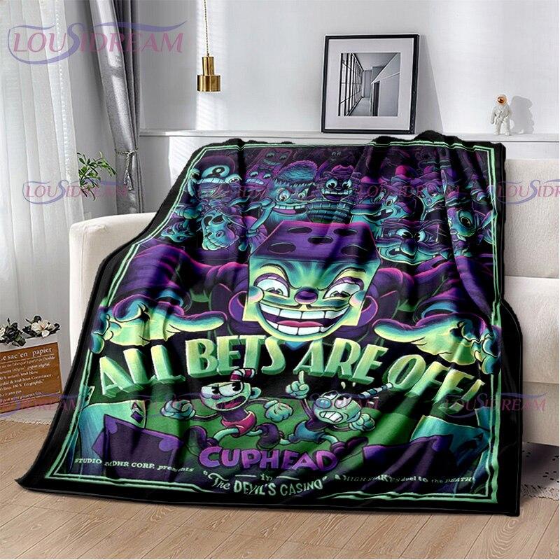Мультяшное милое одеяло с принтом в виде чашки, пододеяльник для дивана, дорожное постельное белье, фланелевое одеяло, легкое дорожное покрывало