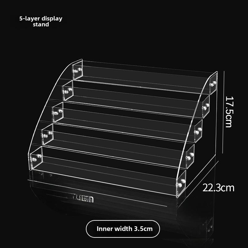 Прозрачная акриловая многослойная подставка для лака для ногтей и помады