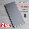 2Pcs Matte Hydrogel Film For Samsung Galaxy S25 S24 S23 S22 Ultra S21 Plus S20 FE No Fingerprint Screen Protector For Galaxy S25 Ultra