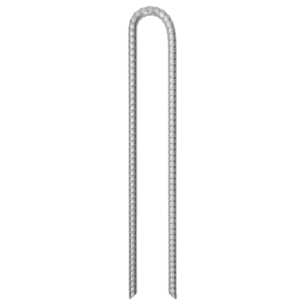 Vidaxl Śledzie Do Namiotu, 12 Szt., Kształt U, 41,5 Cm, Ø12 Mm, Stal