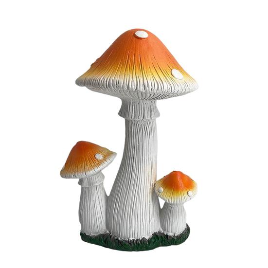 Имитация гриба, садовая статуэтка, смоляной гриб, украшение, сказочные садовые аксессуары, гриб для внутреннего и наружного декора