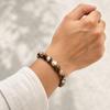 8mm Natural Peanut Wood Jasper Gemstone Beads Jewelry Handmade Charm Bracelet 7.5" For Birthday Gift CSB-2