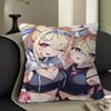 FuwaMoco Fuwawa Mococo Hololive Vtuber Офисная Подушка Наволочка Автомобильная Наволочка для Подушки 45X45СМ Наволочка для Подушки под Поясницу Наволочка для Подушки на Диван