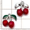 Набор из 20 разноцветных эмалированных подвесок-фруктов для DIY браслетов: Клубника, Вишня, Ананас и Другие