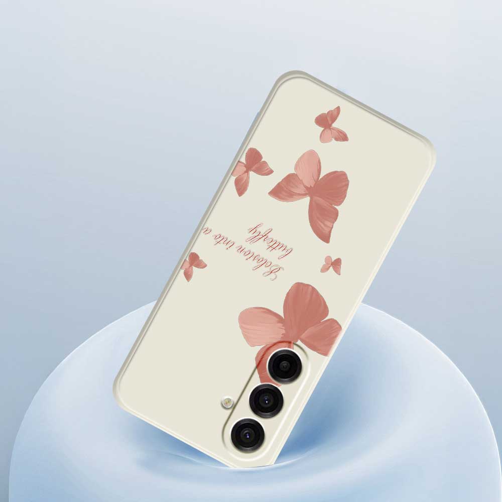 Чехол для Samsung Galaxy A17 5G с принтом в виде множества бабочек, ТПУ задняя крышка для телефона с прямыми краями