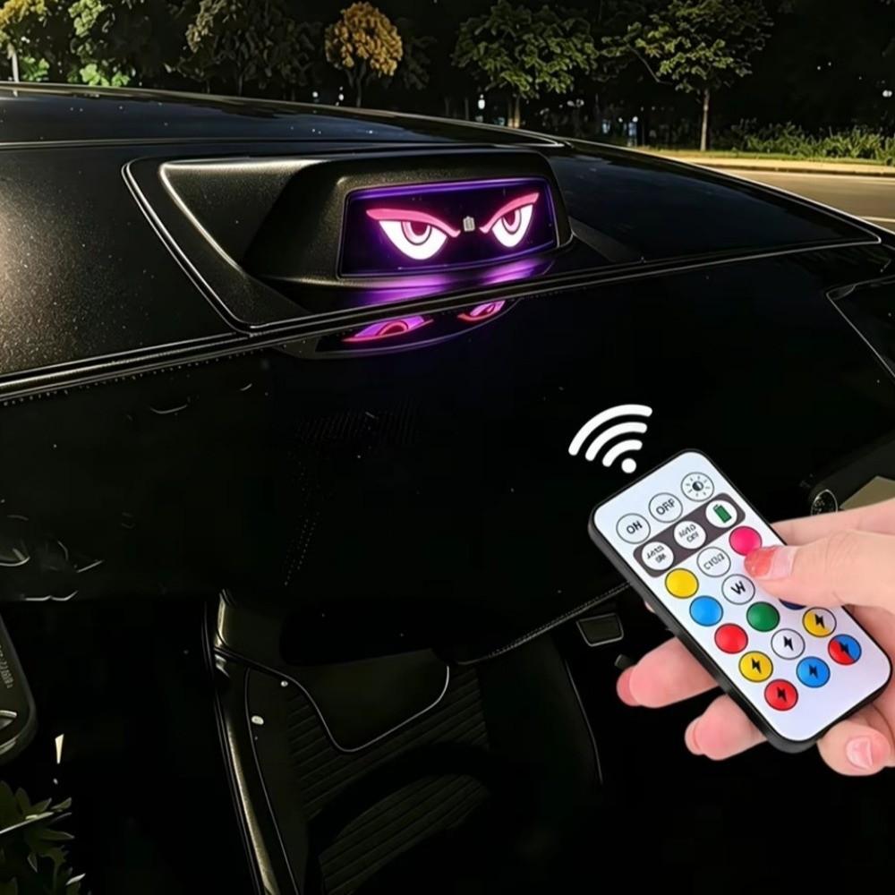 RGB Car Roof  Decorative Cover light Solar Powered Glow Marker Light Demon Eye Light  Night Use