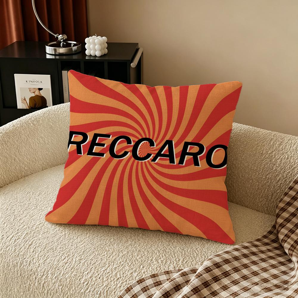 R-Recaro Cushion Cover Natural Linen Pillowcase Set, All-In-One Decor For Sofa, Bedroom & Chair