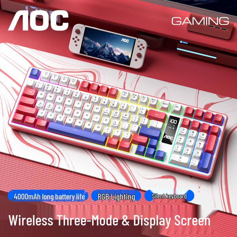 Игровая клавиатура AOC GK320 с тремя режимами и RGB-подсветкой