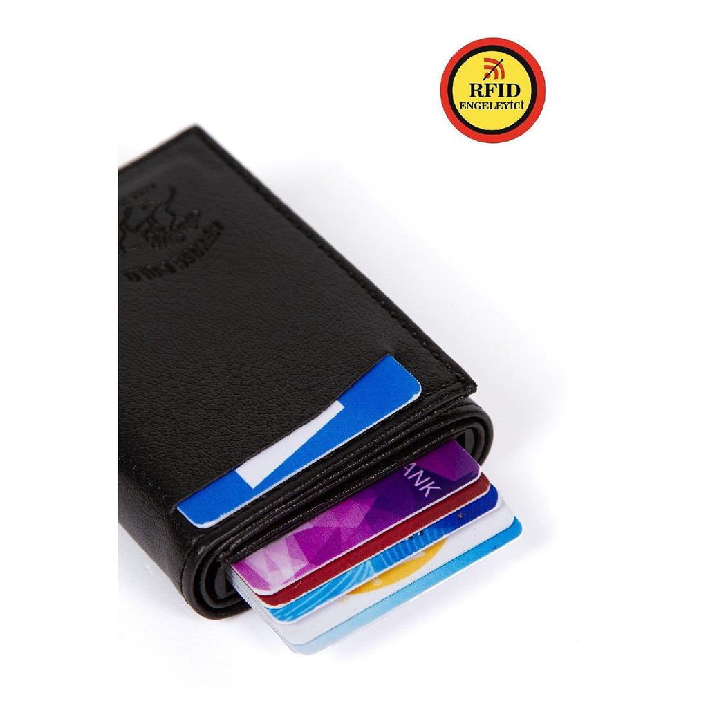 Сиреневый кожаный кошелек с Rfid-защитным алюминиевым механизмом, автоматическим держателем для карт и отделением для бумажных денег