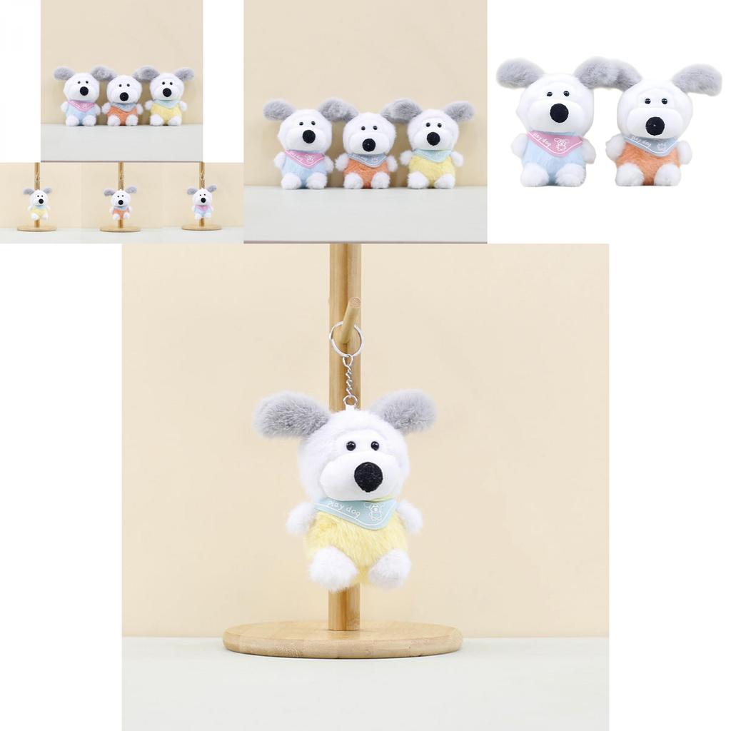 Adorable Plush Poodle Keychain Cute Ugly-cute Dog Stuffed Animal Bag Charm