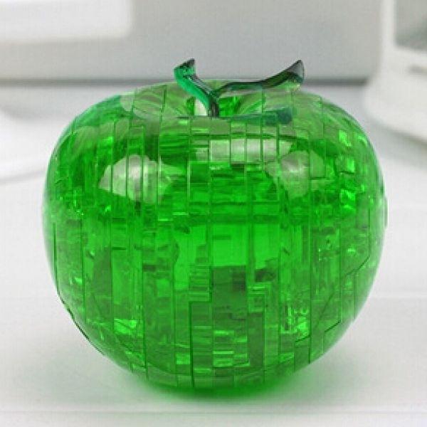 Crystal Effect 3D Puzzle In the Shape of a Red Apple