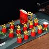 Zodiac Ceramic Wine Set Wine Glass Beast Head Spirits Cup Baijiu Wine Dispenser Gift Box Set Guochaofeng