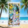 1Pc Eevee Evolution Fantasy Beach Towel, Quick Dry, Multi-Use for Beach Pool Gym Yoga Home Travel, Christmas, Halloween, Xmas Gift Em92842