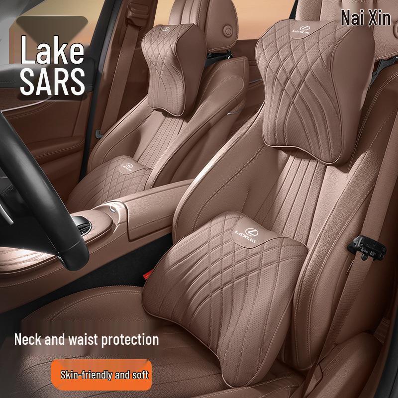Поддержка поясницы и подушка для шеи на подголовник Lexus ES/ESh/NX/RX