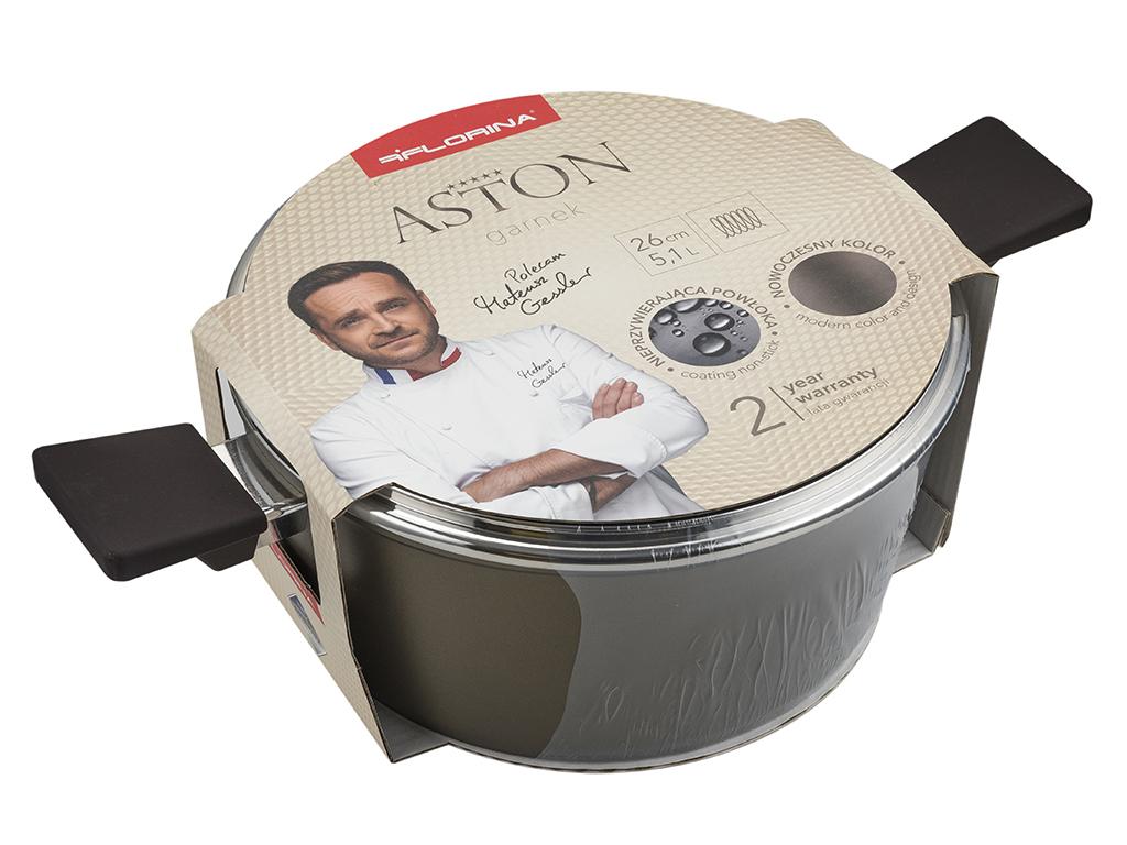 Garnek Aluminiowy Aston 26Cm 5,1L Z/P Mg