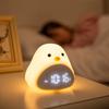 Новый милый мультяшный C2 Time Bird ночник-будильник - силиконовый USB прикроватный светильник со светодиодом - очаровательный подарок для детей и младенцев