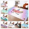 Cute Unicorn Pattern Carpet Decorative Floor Mat Washable Living Room Rug Non Slip Entrance Doormat for Bedroom Bathroom Kitchen