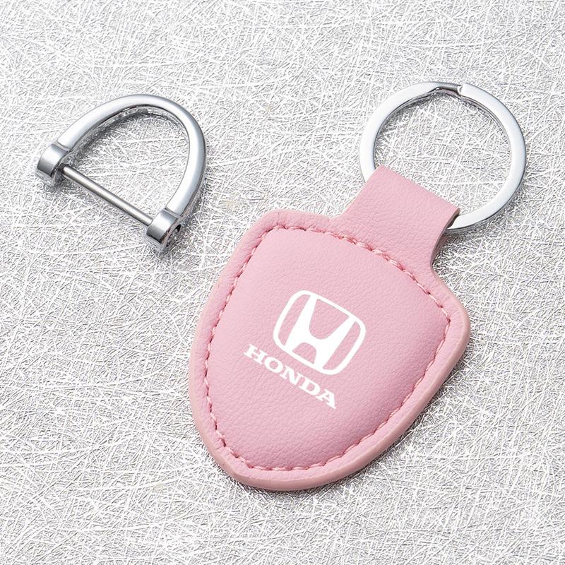 Car Keychain Metal Keyring Key Chain Pendant Gifts For Honda Civic Accord CRV Fit Jazz nc750x cb500x Odyssey Insight Vezel City FL3