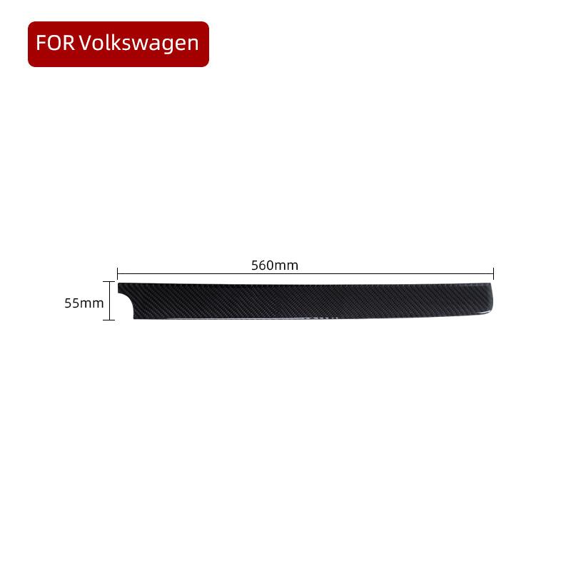 1PC Real Carbon Fiber Car Passenger Co-pilot Decoration Sticker For Volkswagen Passat 2006-2011 Auto Interior Accessories