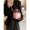 Export fashion handbag women's 2025 new Korean version small square bag PU pink versatile shoulder messenger bag