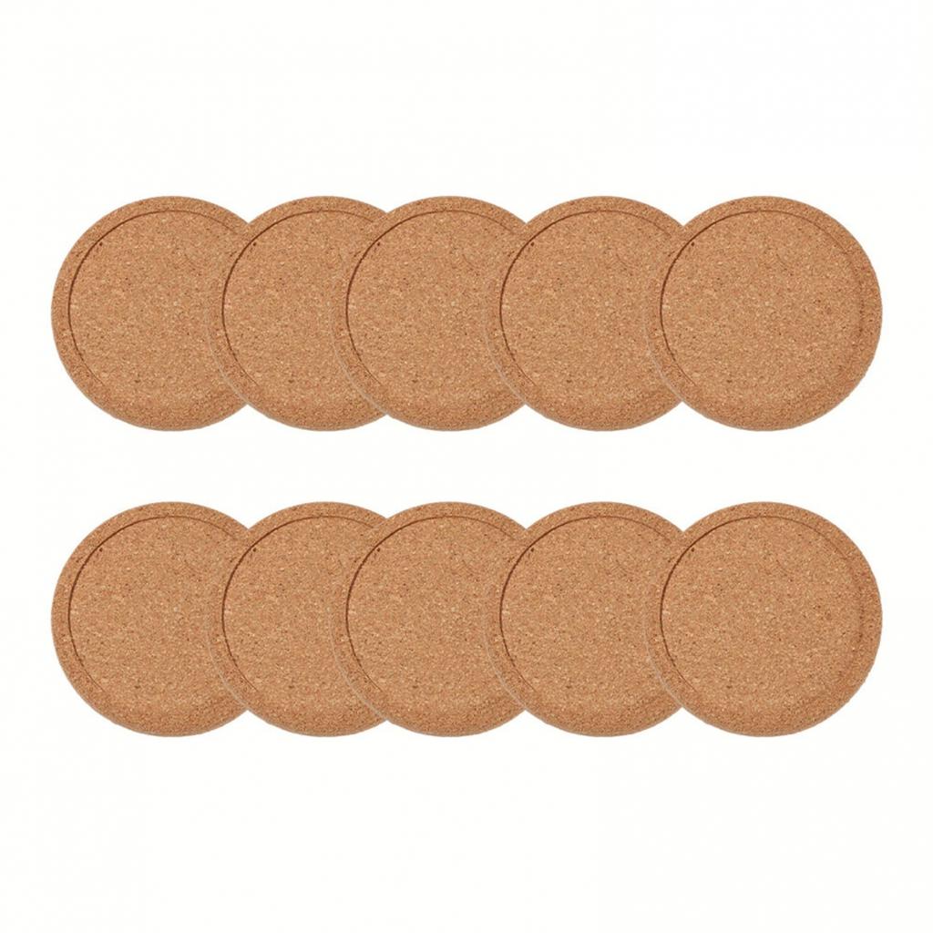 5/10/20x Coasters Coffee Cup Mat Natural Cork Non-Slip