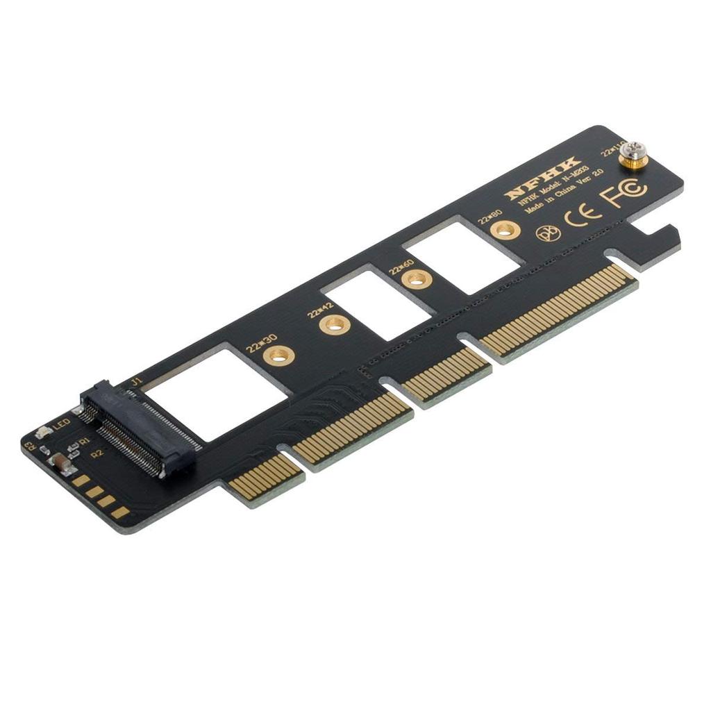 Адаптер xiwai NGFF NVME AHCI SSD to 16x 4X для 110 мм 80 мм SSD M.2 M-Key PCI-E 3.0