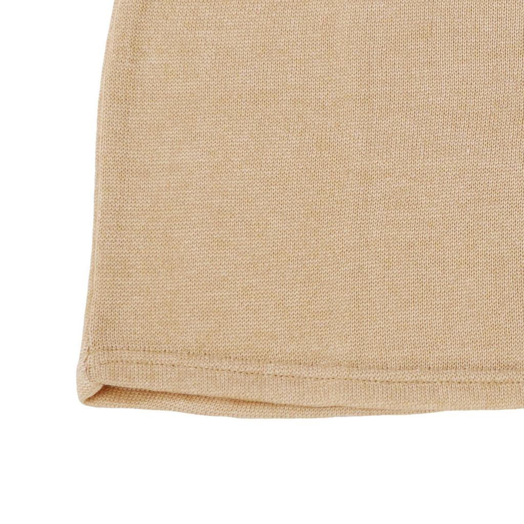 Mochimayu Chiffon Silk Cotton Long Sleeve Shirt L Natural Color Cotton Silk Egyptian Cotton Silk Spun Yarn Cold Protection Innerwear Made in Japan