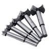 5PCS Wood Flat-Wing Drill Bit Set Hole Saw Carpentry Tool with Round Shank
