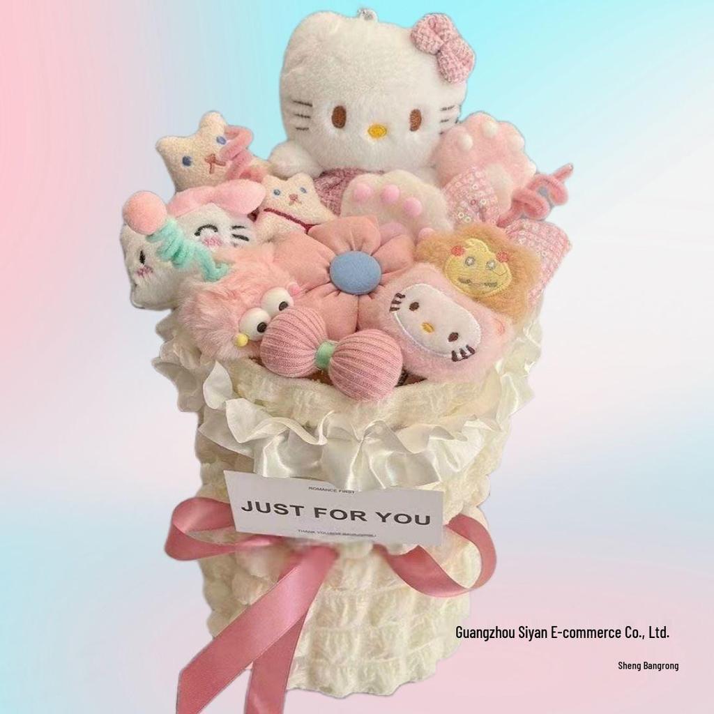 Букет из кукол Cinnamoroll и Pochacco, подарок на день рождения для девочек