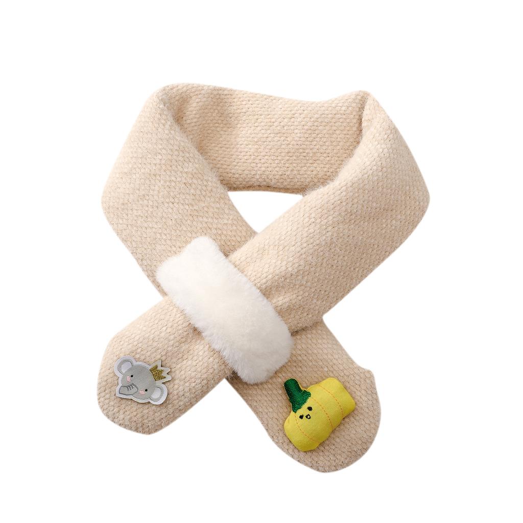 Детский зимний милый шарф, теплый шарф, утеплитель для шеи для малышей, мальчиков и девочек