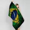 Brazil Brazilian Flag Big Microfiber Beach Towels Quick Dry Towel Sand Beach Towels Pool Towel For Travel Swim Pool Yoga