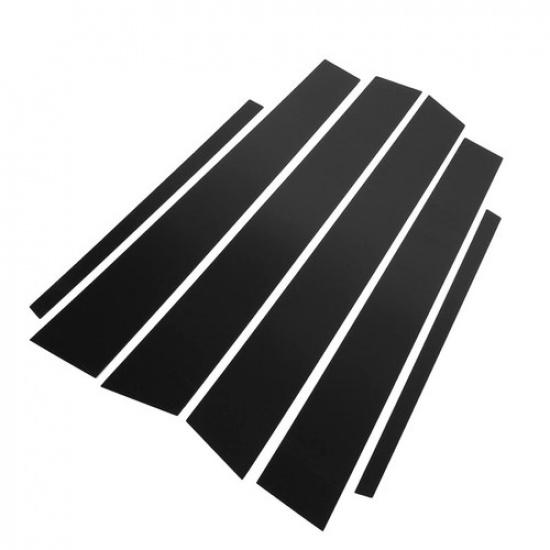 Fits Honda Accord 2008-12 Pillar Posts Cover Door Trim Window Decal Piano Black