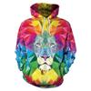 Colourful Graffiti 3D Graphic Hoodies For Women's Sweatshirts Casual Fashion Pullovers Hooded Designer Clothes Sweatshirt Tops
