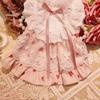 Pink Pet Love Lace Dress Dog Princess Vest Yorkshire Stretch Puffy Skirt Camisole Dress Puppy Clothes for Small Dogs Skirt