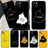 Карта Пенджаба Контур Чехол для Телефона Для iPhone 16 15 14 Pro Max Plus 12 11 13 Pro Max 12 Mini 13 Mini Чехол