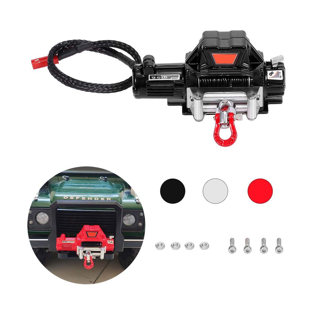 Compatible with 1/10 RC Car Automatic Winch RC Winch Wireless RC Car Decoration Simulated