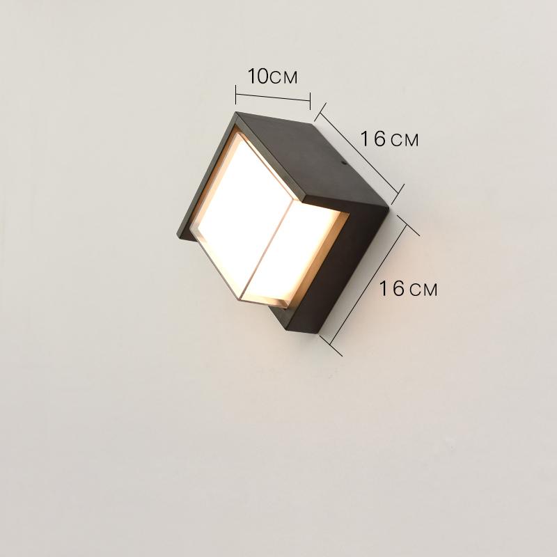 Наружное настенное освещение, современное, водонепроницаемое, IP54, крыльцо, балкон, терраса, светильник, настенный светильник, садовый алюминиевый, для домашнего декора, бра