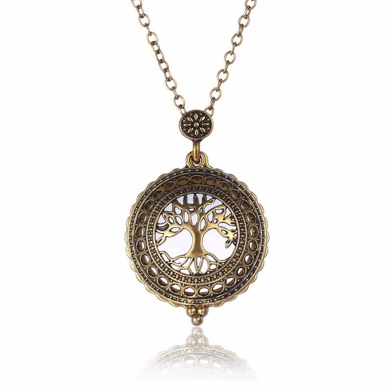 Ожерелье с увеличительным стеклом, кулон из медного сплава для бабушек и дедушек, чтобы обеспечить лучший подарок