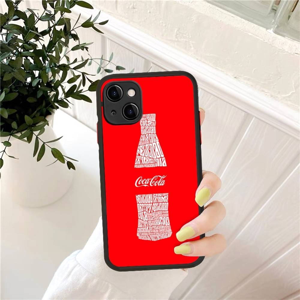 Coca-cola Vintage Matte Translucent Phone Case For Iphone 16 ProMax 15 14 13 12 11 X XS PRO Plus