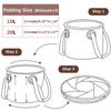 Azarxis Foldable Fishing Bucket, Round, Large Capacity (10L20L), Ideal for Cleaning, Laundry, Outdoor Activities, Car Washing, Travel, and Car Use.