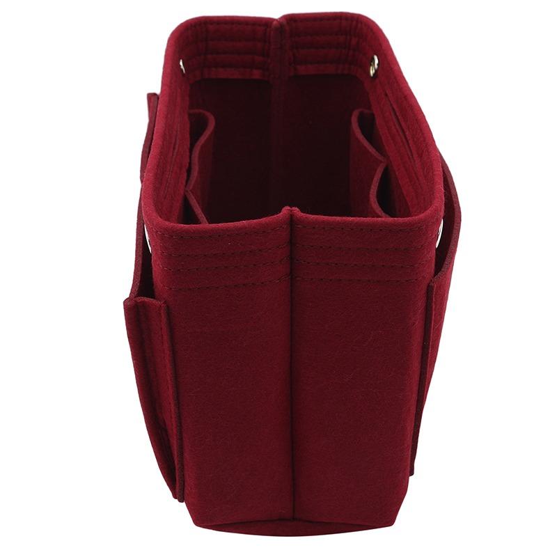 Фетровая вставка-органайзер подходит для сумок-тоут / сумок-ведер, подкладочная сумка, фетровая косметичка, высокое качество, однотонная, поддержка для путешествий, портативный органайзер для сумки-вставки