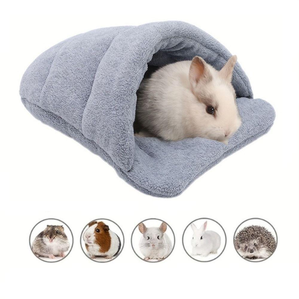 Fleece Pet Bed Sweat-absorbent Pet House Pet Assessories Sleeping Bag Rabbit