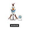 5 шт./комплект Серия FROZEN Принцесса Эльза Мини Фигма 66006-66010 Строительные Блоки Модель Игрушки, предназначенные для Детей Игрушка
