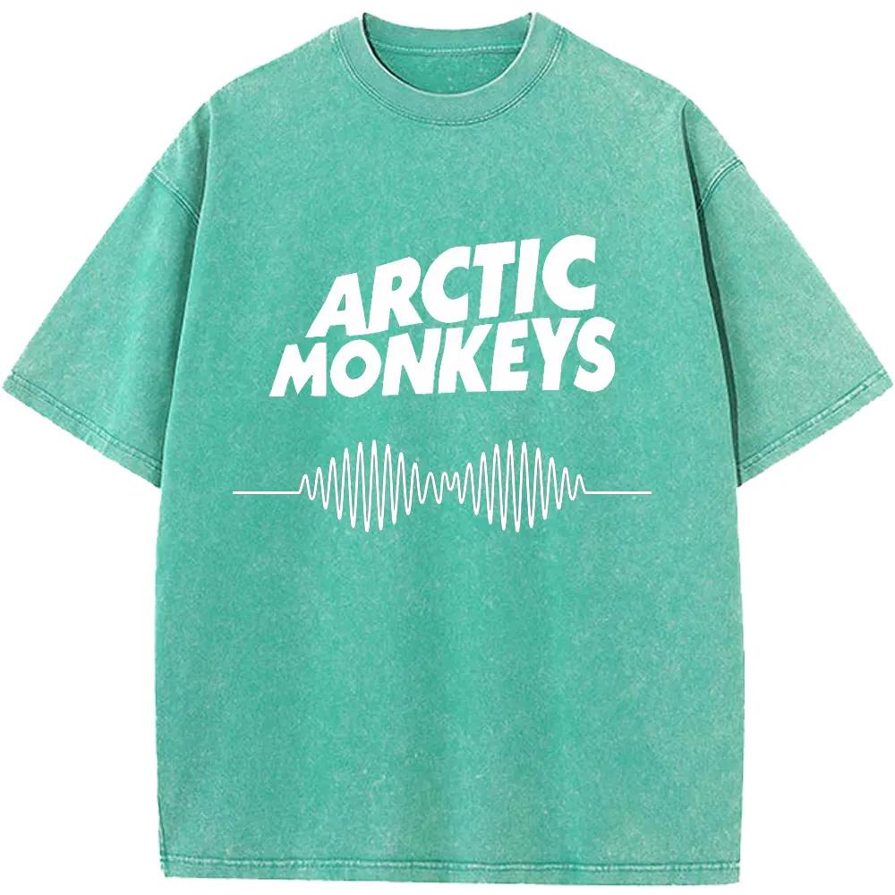 Ретро-рок Arctic Monkeys Музыкальный альбом Графический хлопковый футболка для мужчин Футболки Женские топы Уличная одежда Унисекс