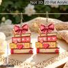 Unique Gifts for Readers 1 Pair Acrylic Book Earrings Women, Vintage Stacking with Pink Stylish Jewelry Bow And Heart, Funny Dangle Jewelry,