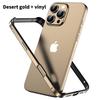 Применимо к чехлу для мобильного телефона iPhone16PRO алюминиевая рама без задней панели четыре угла защита от падения Apple 15 легкий и тонкий чехол X