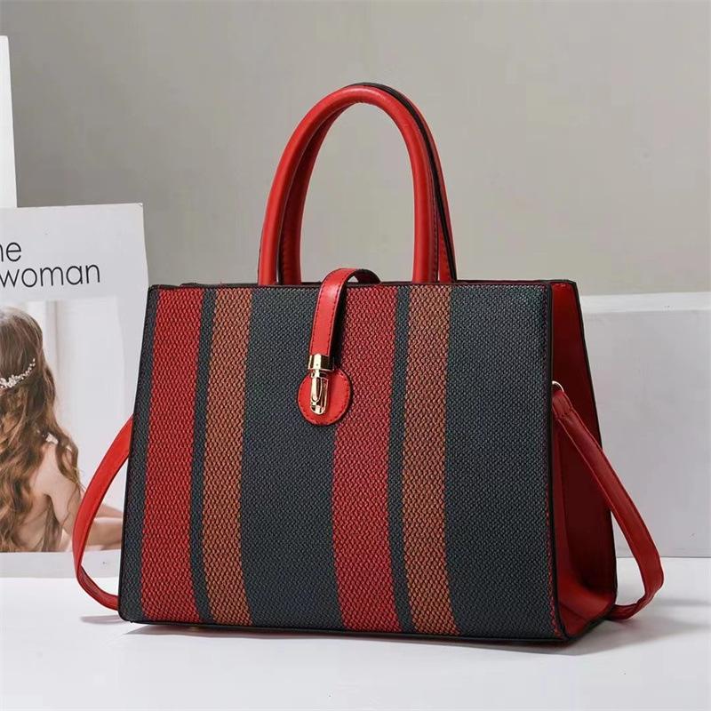2026 summer fashion handbag simple contrasting color versatile large capacity shoulder messenger bag