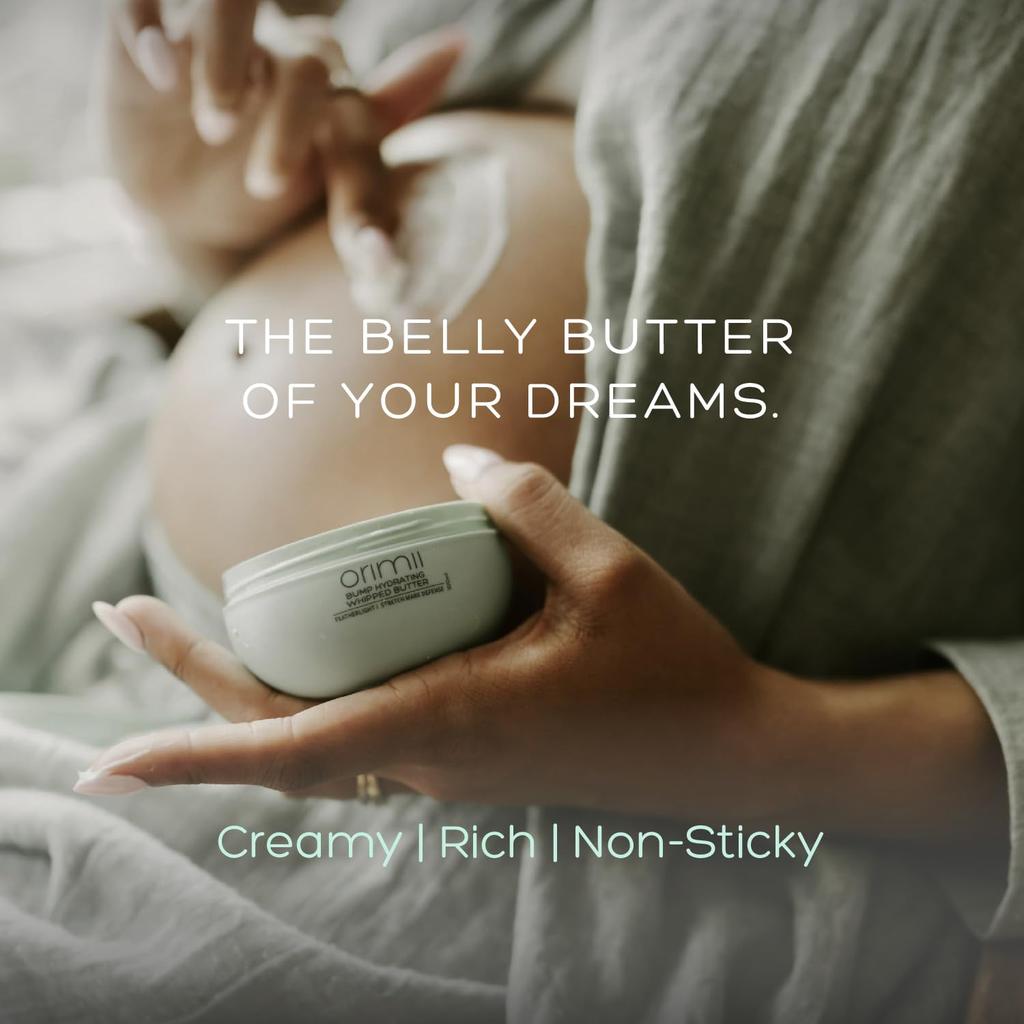 Orimii Bump Hydrating Stretch Marks Body Butter For Women | Whipped Cocoa Shea Cream 100gm