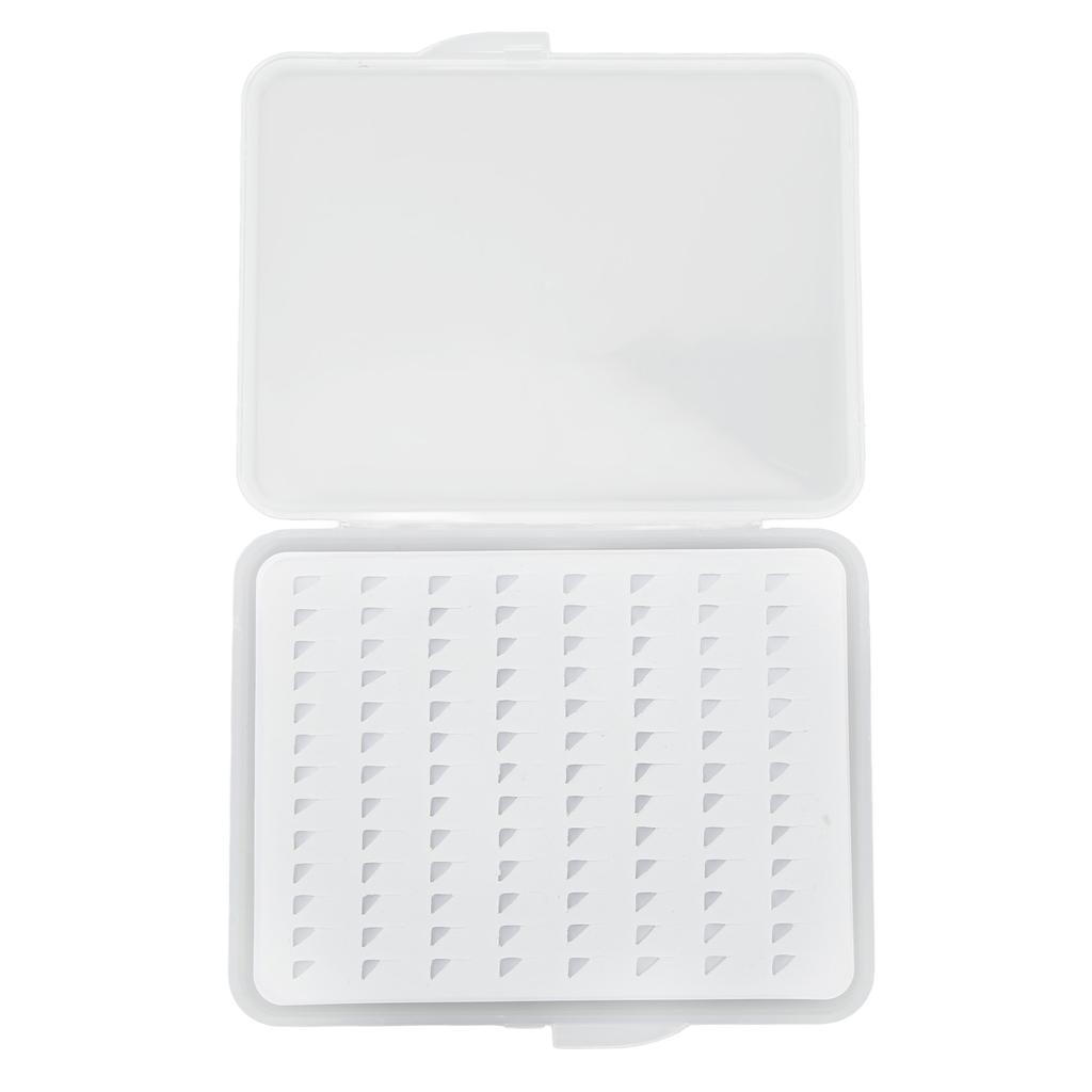 Коробка для крючков для нахлыста Губка Водонепроницаемая Коробка для крючков для нахлыстовой рыбалки Прозрачная крышка Коробка для приманок для нахлыстовой рыбалки Для рыболовных снастей М